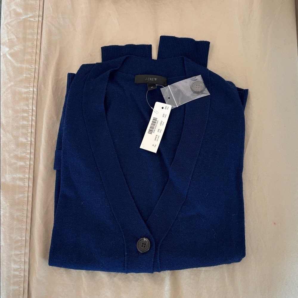 J Crew Merino Wool Cardigan NWT Size M V-Neck E0027